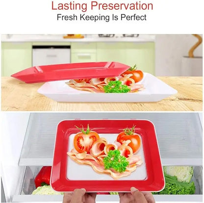 Food Preservation Tray BPA Free Reusable Food Preserving Tray Environmentally Friendly Stackable Creative Food Preservation Tray