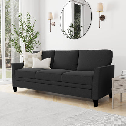 Auden 81" 3 Seat Classic Modern Sofa, Gray