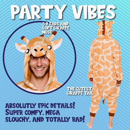 Silver Lilly Adult Onesie - Giraffe Costume - Cosplay - One Piece Pajama