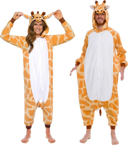 Silver Lilly Adult Onesie - Giraffe Costume - Cosplay - One Piece Pajama